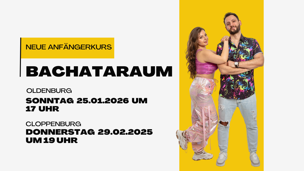 Bachataraum AnfängerKurs in Oldenburg und Cloppenburg